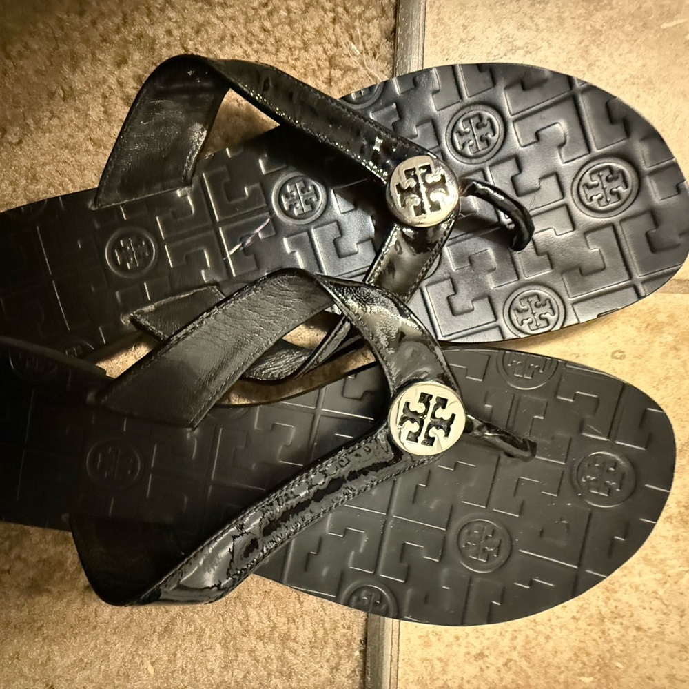 Used Tory Burch Black Sandals